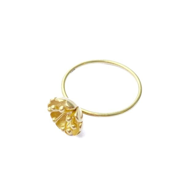 Gold blossom ring